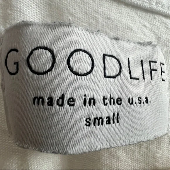 Goodlife Cotton Blend Short Sleeve Crewneck T-Shirt - White - S - Picture 2 of 5